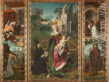 Bermejo Bartolomé - Triptychon der Madonna von Monserrat  