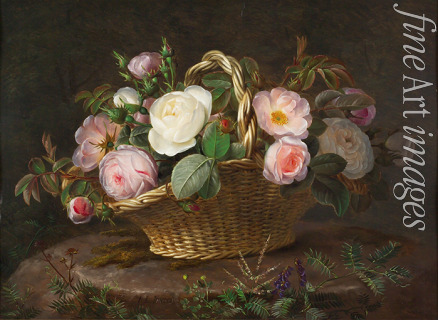 Jensen Johan Laurentz - Basket with flowers