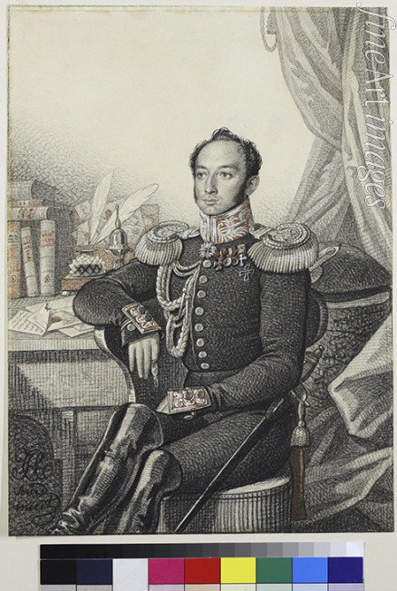 Hampeln Carl von - Portrait of Alexander Ivanovich Germann