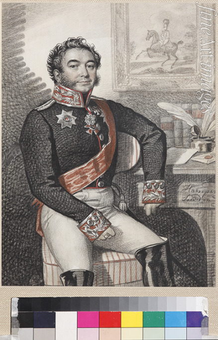 Hampeln Carl von - Portrait of Fyodor Petrovich Opochinin (1779-1852)