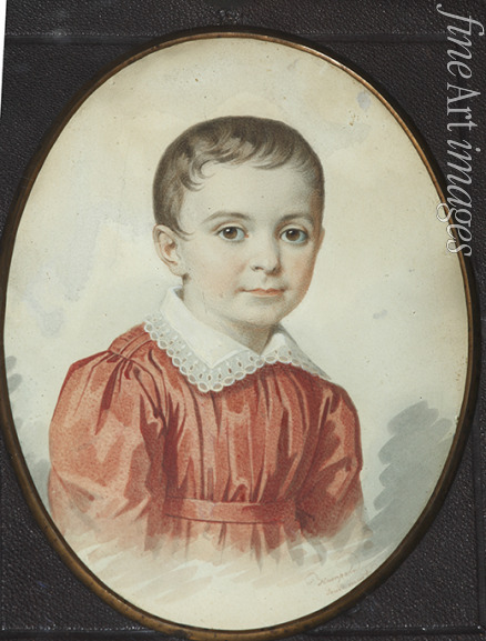 Hampeln Carl von - Portrait of Eugenia Kochubey as child