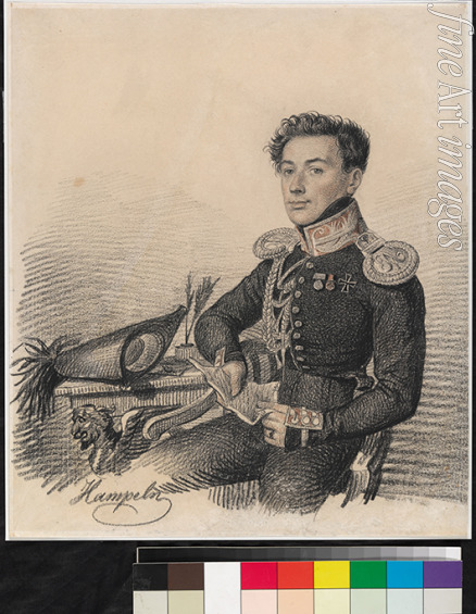 Hampeln Carl von - Portrait of Sergei Alexandrovich Kokoshkin (1795-1861)