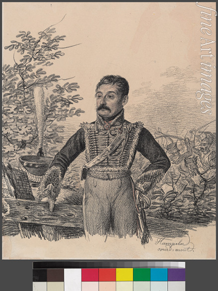 Hampeln Carl von - Portrait of Akim Vasilyevich Duvanov