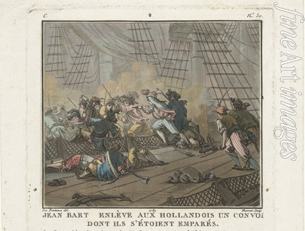 Anonymous - Jean Bart in the Battle of Texel on 29 June 1694