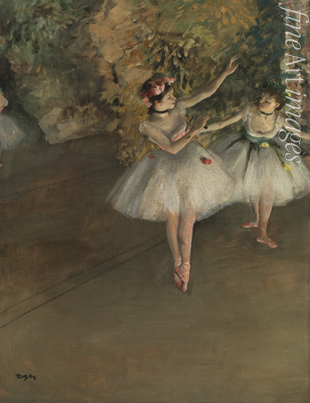 Degas Edgar - Zwei Tänzerinnen auf der Bühne