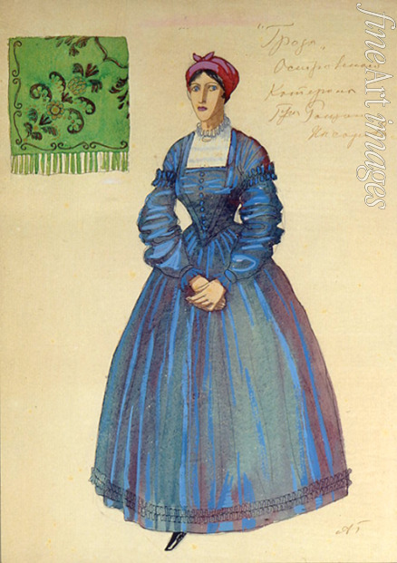Golovin Alexander Yakovlevich - Costume design for the play The Storm by A. Ostrovsky