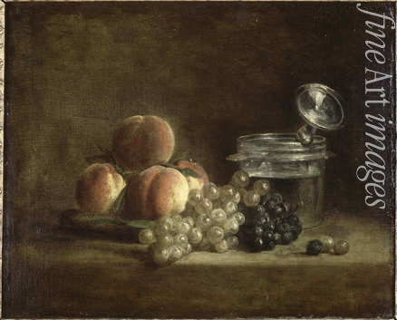 Chardin Jean-Baptiste Siméon - Pfirsiche und Trauben