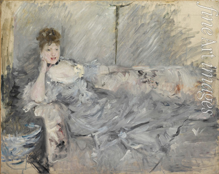 Morisot Berthe - Woman in grey reclining