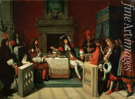 Ingres Jean Auguste Dominique - Molière at the table of Louis XIV