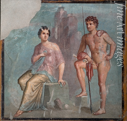 Römisch-pompejanische Wandmalerei - Io und Argus