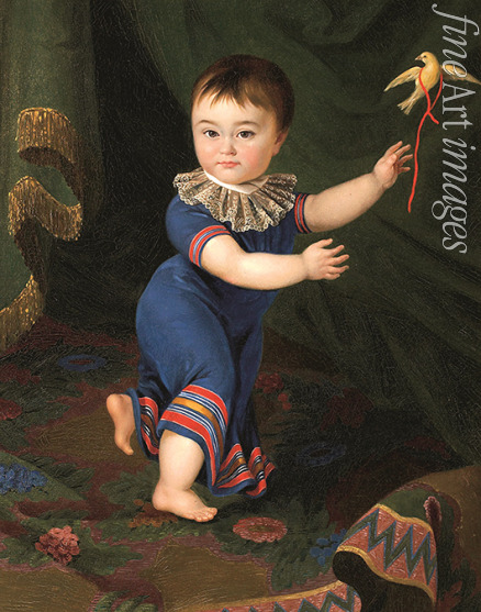 Cherkasov Mikhail Matveevich - Portrait of Count Dmitri Nikolayevich Sheremetev (1803-1871) as child