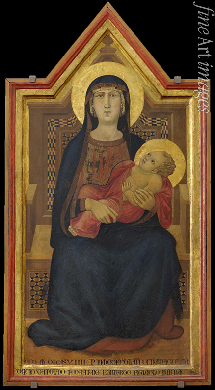 Lorenzetti Ambrogio - Madonna und Kind auf dem Thron