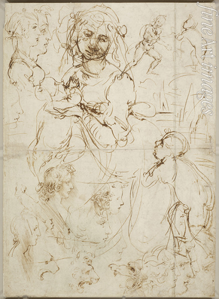 Leonardo da Vinci - Köpfe und Figuren
