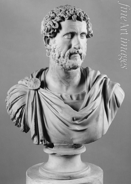 Römische Antike Kunst Klassische Skulptur - Büste des Kaisers Antoninus Pius