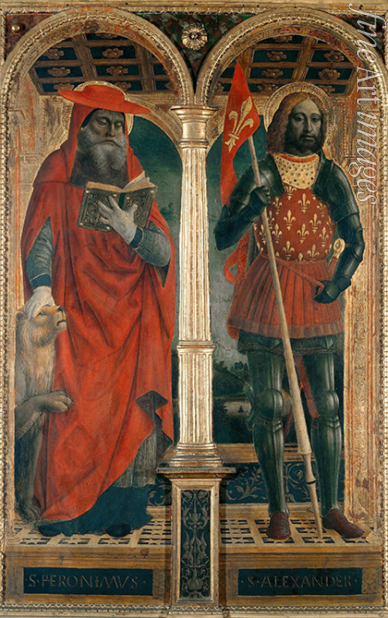 Foppa Vincenzo - Saints Jerome and Alexander. Polyptych from the Santa Maria delle Grazie 