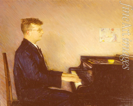 Williams Pyotr Vladimirovich - Portrait of the composer Dmitri Shostakovitch (1906-1975)
