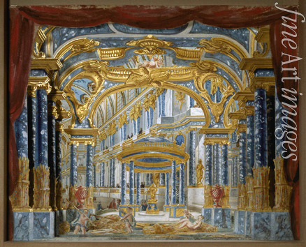 Algieri Piero Bonifazio - Palais de Cérès. Bühnenbildentwurf zur Oper Proserpine von Jean-Baptiste Lully