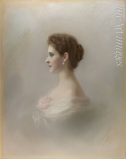 Viskovatova Ekaterina Ieronimovna - Portrait of Grand Duchess Elizaveta Fyodorovna (1864-1918), Princess Elizabeth of Hesse and by Rhine