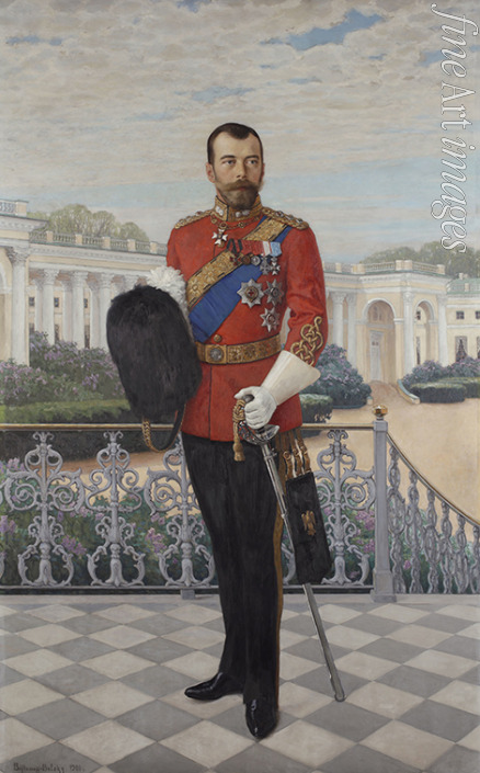 Bogdanow-Belski Nikolai Petrowitsch - Porträt des Kaisers Nikolaus II. (1868-1918)