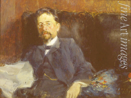 Nilus Pjotr Alexandrowitsch - Porträt des Schriftstellers Anton Tschechow (1860-1904)