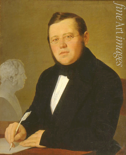Tropinin Vasili Andreyevich - Portrait of the author Mikhail Nikolaevich Zagoskin (1789-1852)