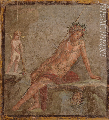 Römisch-pompejanische Wandmalerei - Narziss