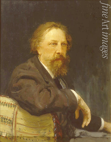 Repin Ilya Yefimovich - Portrait of the author Count Aleksey Konstantinovich Tolstoy (1817-1875)