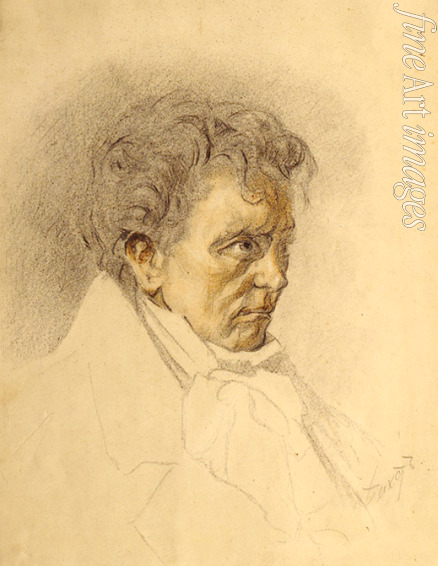 Bakst Léon - Porträt von Ludwig van Beethoven (1770-1827)