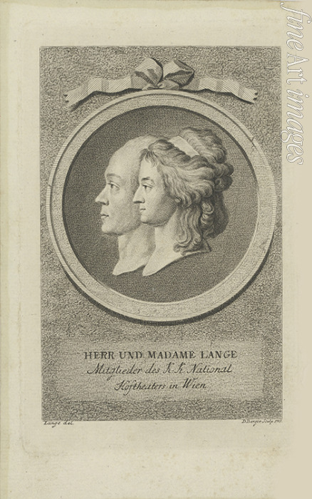Berger Gottfried Daniel - Joseph Lange (1751-1831) and Aloisia Lange, née Weber (1760-1839)