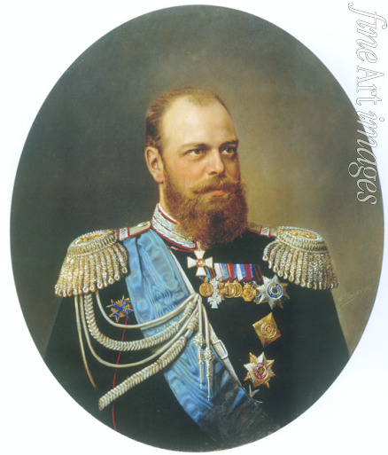 Shilder Andrei Nikolayevich - Portrait of the Emperor Alexander III (1845-1894)