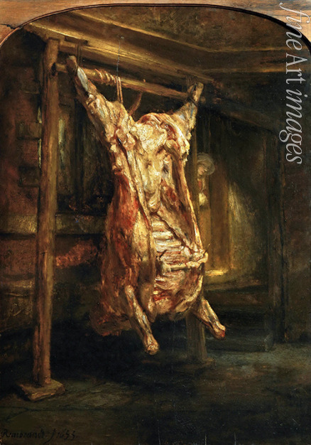 Rembrandt van Rhijn - Slaughtered Ox