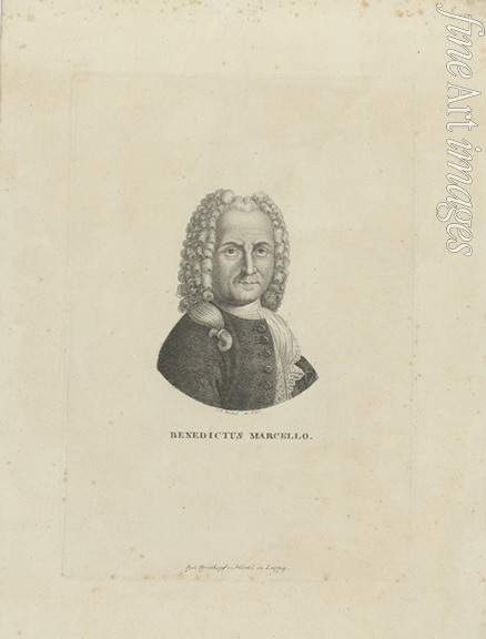 Riedel Carl Traugott - Portrait of the composer Benedetto Marcello (1686-1739) 