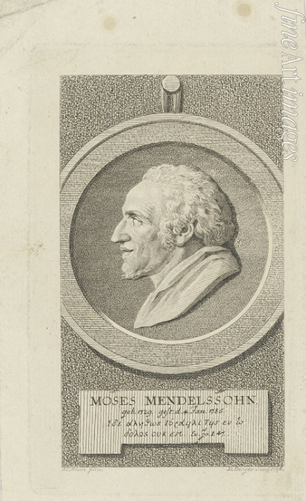 Berger Gottfried Daniel - Portrait of Moses Mendelssohn (1729-1786) 