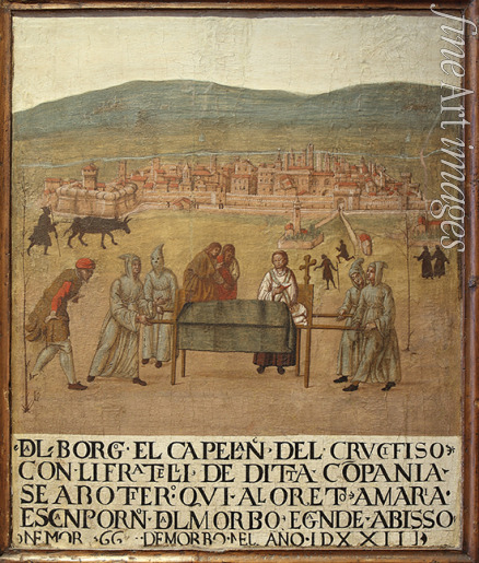 Giovanni del Leone - Pilgrimage of the Compagnia del Crocifisso to Loreto on the occasion of the plague of 1523