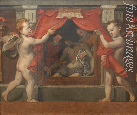 Santi di Tito - Pietà mit zwei Cherubinen