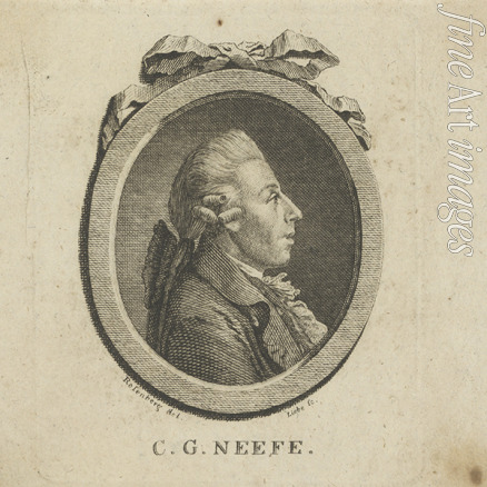 Liebe Gottlob August - Porträt von Komponist Christian Gottlob Neefe (1748-1798) 