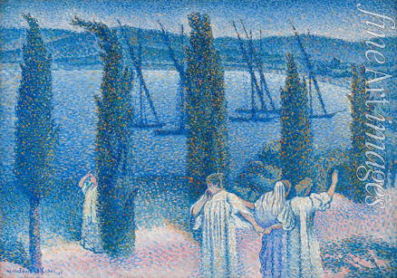 Cross Henri Edmond - Nocturne with Cypresses (Nocturne aux cyprès)
