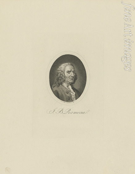 Bollinger Friedrich Wilhelm - Porträt von Komponist Jean-Philippe Rameau (1683-1764)