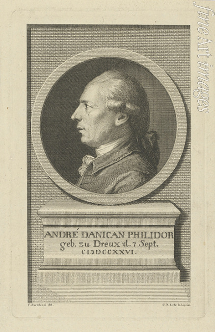 Liebe Gottlob August - Porträt von François-André Danican Philidor (1726-1795) 