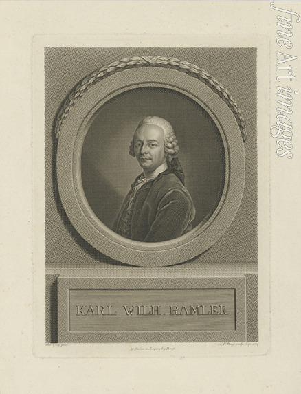 Bause Johann Friedrich - Porträt von Karl Wilhelm Ramler (1725-1798) 