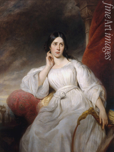 Decaisne Henri - Porträt von Opernsängerin Maria Malibran-Garcia (1808-1836) in der Rolle von Desdemona