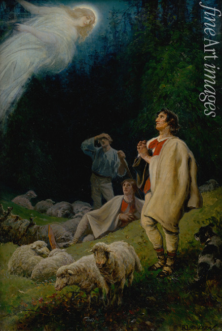 Liebscher Adolf - The Annunciation to the Shepherds