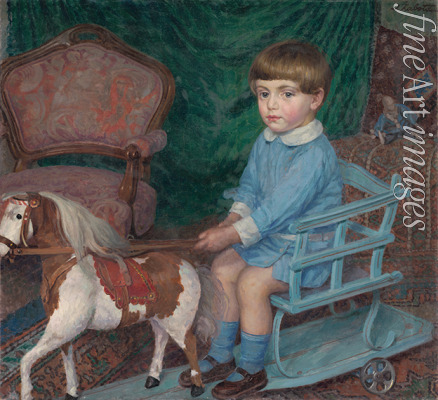 Zabota Ivan - Kind mit Spielpferd