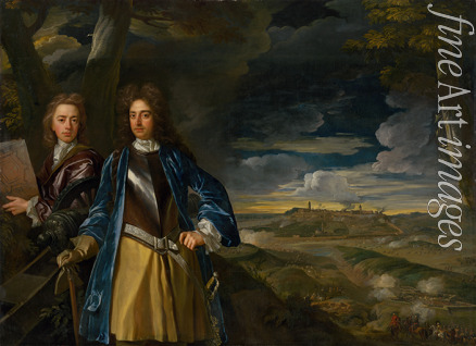 Closterman John - Michael Richards (1673-1721) und sein Bruder John Richards (1669-1709) bei der Belagerung von Belgrad 1690 (Nach Godfrey Kneller