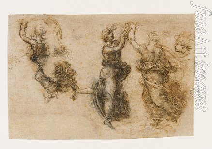 Leonardo da Vinci - Drei tanzende weibliche Figuren