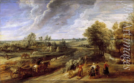 Rubens Pieter Paul - Return from the harvest 