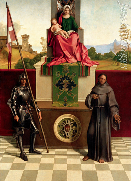 Giorgione - Madonna and Child Between Saints Francis and Nicasius (Castelfranco Madonna)