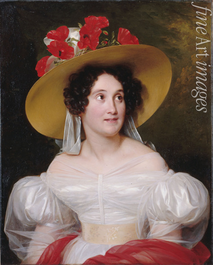 Hersent Louis - Porträt von Madame Arachequesne