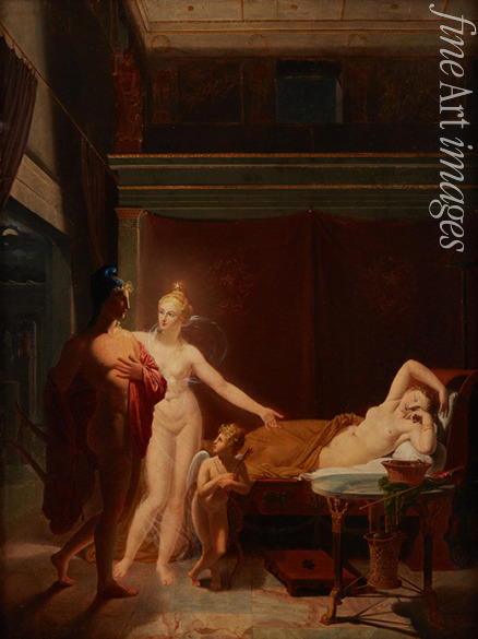 Ducros Louis - Paris and Helen (Venus and Amor escort Paris to bed chamber of Helen)