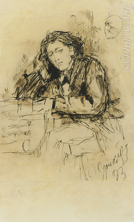 Surikow Wassili Iwanowitsch - Porträt von Komponist Anton Rubinstein (1829-1894)